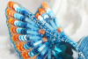Набір для вишивання бісером TelaArtis Брошка Синій птах щастя Б-025 фото 