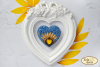Набір для вишивання бісером TelaArtis Брошка Сонячне серце Б-309 фото