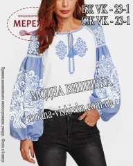 Фото блуза жіноча Модна вишивка БЖ ВК-23-1