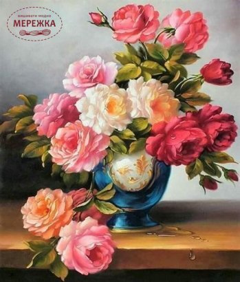 Фото алмазна мозаїка Чайна троянда