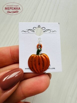 Фото Susan Clarke Originals Pumpkin Button C-1508 - Пришивний елемент 