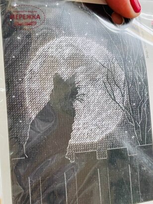 Фото набір для вишивання хрестиком Діменшинз Місячна чорна кішка