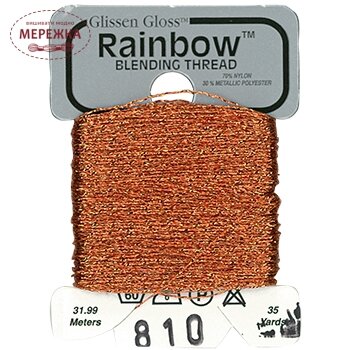 Фото Glissen Gloss Rainbow Blending Thread Orange RBT810