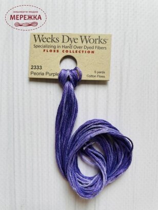 Муліне ручного фарбування Weeks Dye Works Peoria Purple 2333 фото
