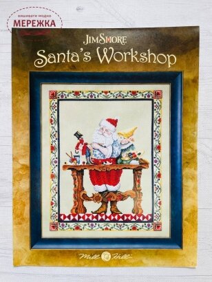 Cхема для вишивання JimShore Santa's Workshop фото
