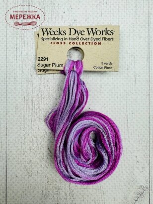 Фото Муліне ручного фарбування Weeks Dye Works Sugar Plum 2291