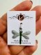 Фото Пришивний елемент Susan Clarke Originals Dragonfly Charm Green C-103