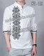 Фото Сорочка чоловіча Модна Вишивка СЧ-118, біла домоткана