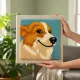 Фото Килимова вишивка Exclusive Art Пес, 30х30 см. (квадрат)
