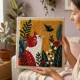Фото Килимова вишивка Exclusive Art Весняний котик, 30х30 см. (квадрат)