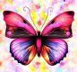 Фото алмазна мозаїка Бузковий метелик