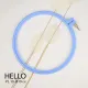 П'яльця для вишивання HELLO пластикові, діаметр 19 см., колір голубий PL19 фото