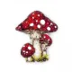 Фото Набір для вишивання бісером Craftway Брошка Мухомори B-005
