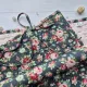 Фото JustCraft Рол для зберігання вишитих робіт з валиком, 50*70 см.(троянди на темно сіро-синьому)