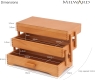 Фото Скринька для рукоділля Milward Wood Cantilever Craft Box Pine Wood 2519013