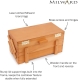 Фото Скринька для рукоділля Milward Wood Cantilever Craft Box Pine Wood 2519013