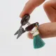 Фото Cohana Міні-ножиці 9th Anniversary Seki Mini Scissors: Butterfly - Green з китичкою 45-455