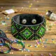 Фото Набір для вишивання бісером WonderlandCrafts браслета на штучній шкірі FLBB-019