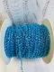 Фото шнур плетений, бісерний, колір голубий