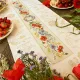 Фото Les Brodeuses Parisiennes Скатертина 113х42см Aida : Le chemin de table «elegance estivale» CTEE/JAR
