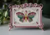Фото Шовковиця Рамка для оформлення Frame FLORAL WIDE Pink Рожева 18,5х14,5см (віконце 15,8х9,5см) FFWP