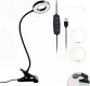 Фото LED Лампа на прищіпці, чорна FS-018