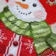 Фото Набір для вишивання хрестиком TelaArtis Різдвяний чобіток зі сніговиком Х-037