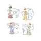 Фото Les Brodeuses Parisiennes Схема Le grand alphabet "Belle Epoque" ABCBE/GRI