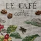 Фото Les Brodeuses Parisiennes Схема Etude au "Cafe" +тканина, пришивний шарм AECALL/CRE