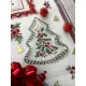 Фото Les Brodeuses Parisiennes Рушник 50х75см Lin : Torchon Collection «Jour de Noel» TCJNL/TEN