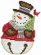 Фото Набір для вишивання у змішаній техніці Mill Hill Сніговик DM20-4105
