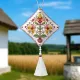 Фото Набір для вишивання хрестиком WonderlandCrafts Етно-підвіска  на штучній шкірі FLHL-118