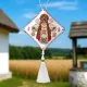 Фото Набір для вишивання хрестиком WonderlandCrafts Етно-підвіска  на штучній шкірі FLHL-115