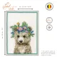 Фото Набір для вишивання хрестиком Lanarte Flower crown bear PN-0200867