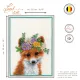 Фото Набір для вишивання хрестиком Lanarte Flower crown fox PN-0201471