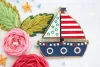 Фото Flamingo Toes Магнітний тримач для голок Summer Sailboat