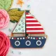 Фото Flamingo Toes Магнітний тримач для голок Summer Sailboat