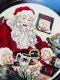 Схема Stoney Creek Santa Christmas Plate фотографія