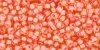 Фото Бісер TOHO Round 11/0, 4 гр. Coral Pink-Lined Light Topaz TR-11-925