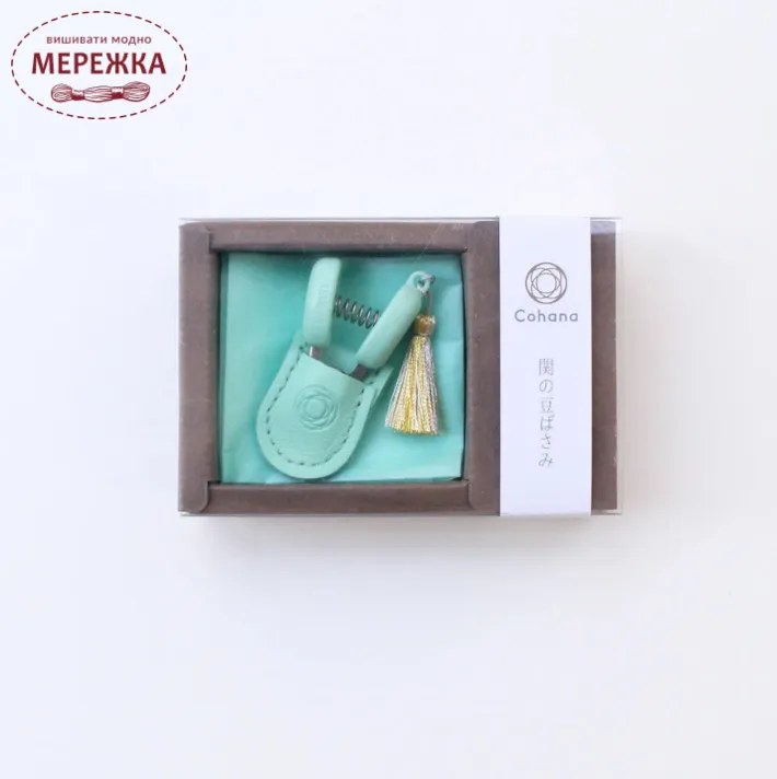 kimigasuki45　Mellojoy ３点 Cohana Міні-ножиці Seki Green з китичкою, 3,5 см. 45-319