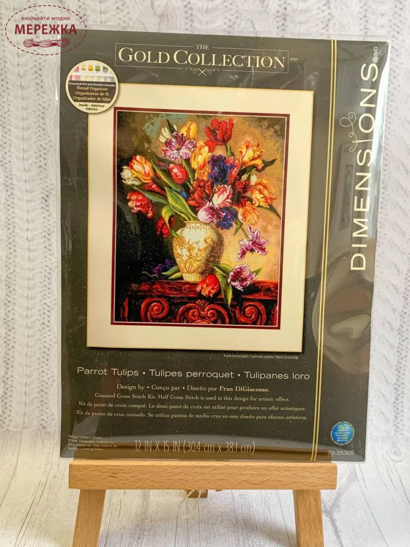 Dimensions | Parrot Tulips (Тюльпани) 70-35305 | Магазин МЕРЕЖКА