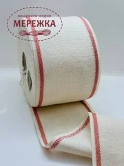 Стрічка Vaupel and Heilenbeck біла, кант припилена троянда,10 см. 980/100