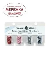Фото Бісер Mill Hill Glass Seed Bead Mini-Pack, 4 кольори 01003