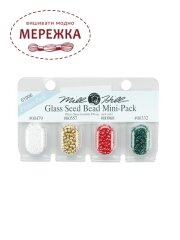 Бісер Mill Hill Glass Seed Bead Mini-Pack, 4 кольори 01006