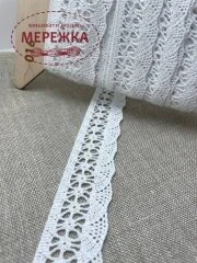 Фото Мереживо біле, 100% бавовна (016) 987674