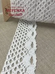 Фото Мереживо біле, 100% бавовна (039) 1/1