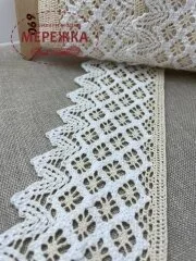 Фото Мереживо біло-молочне, 100% бавовна (069) 7/1
