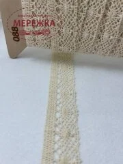 Фото Мереживо бежеве, 100 % бавовна Польща (088) 2433/34k01