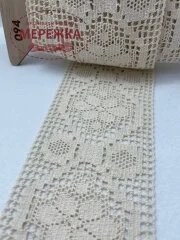 Фото Мереживо бежеве, 100 % бавовна (094) 7156/80w01