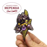 Фото Набір для вишивання бісером Craftway Брошка Ірис B-001